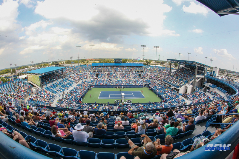 CINCINNATI, OH - View of Center Court during the Western & Southern Open at the Lindner Family Tennis Center in Mason, Ohio on August 16, 2017, (Photo by George Walker/DFWsportsonline