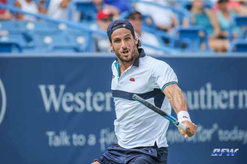 CINCINNATI, OH - Feliciano Lopez (ESP) during the Western & Southern Open at the Lindner Family Tennis Center in Mason, Ohio on August 16, 2017, (Photo by George Walker/DFWsportsonline