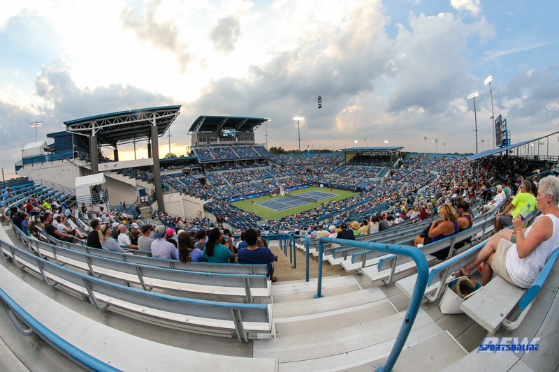 CINCINNATI, OH - View of Center Court during the Western & Southern Open at the Lindner Family Tennis Center in Mason, Ohio on August 16, 2017, (Photo by George Walker/DFWsportsonline