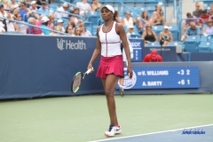CINCINNATI, OH - Venus Williams (USA) during the Western & Southern Open at the Lindner Family Tennis Center in Mason, Ohio on August 16, 2017, (Photo by George Walker/DFWsportsonline