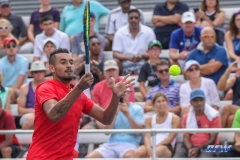 CINCINNATI, OH - Nick Kyrgios (AUS) during the Western & Southern Open at the Lindner Family Tennis Center in Mason, Ohio on August 16, 2017, (Photo by George Walker/DFWsportsonline