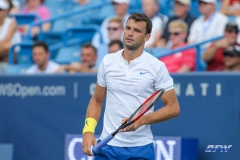 CINCINNATI, OH - Grigor Dimitrov (BUL) during the Western & Southern Open at the Lindner Family Tennis Center in Mason, Ohio on August 16, 2017, (Photo by George Walker/DFWsportsonline