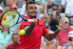 CINCINNATI, OH - Nick Kyrgios (AUS) during the Western & Southern Open at the Lindner Family Tennis Center in Mason, Ohio on August 16, 2017, (Photo by George Walker/DFWsportsonline