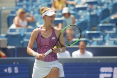 CINCINNATI, OH - AUGUST 15: Alison Riske (USA) prepares to serve during the Western & Southern Open at the Lindner Family Tennis Center in Mason, Ohio on August 15, 2017. (Photo by George Walker/Icon Sportswire)