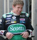Carl Edwards relaxes between practice sessions at Texas Motor Speedway. Photo by George Walker.