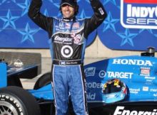 Dario Franchitti wins the Peak Pole Award for the 2009 Bombardier Learjet 550k at Texas Motor Speedway. Photo by George Walker
