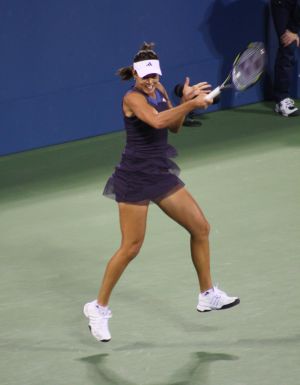 Ana Ivanovic loses in the 1st Round of the 2009 US Open. Photo by George Walker