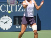 Melanie Oudin at the 2009 US Open. Photo by George Walker