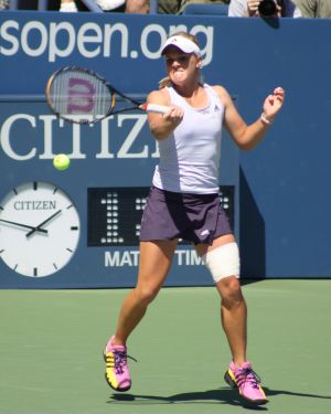 Melanie Oudin at the 2009 US Open. Photo by George Walker