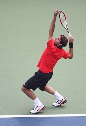 Roger Federer. Photo by George Walker.