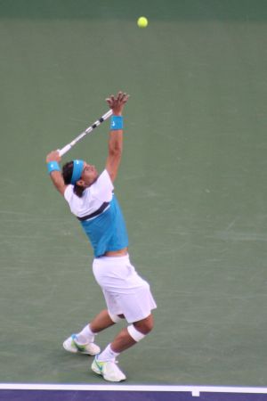 Rafael Nadal, winner of 2009 BNP Paribas Open. Photo by George Walker
