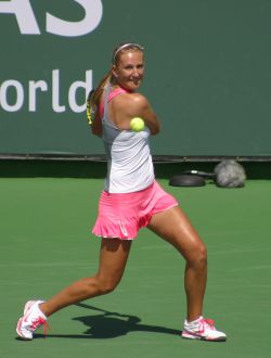 Victoria Azarenka at the BNP Paribas Open in Indian Wells, CA. Photo by George Walker.