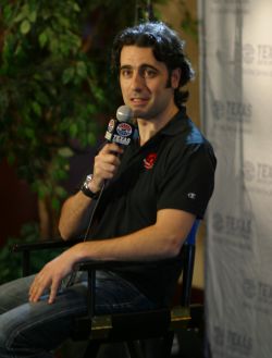 IZOD IndyCar Series Champion Dario Franchitti is at Texas Motor Speedway for the announcement of Firestone as the TMS race sponsor. Photo by George Walker
