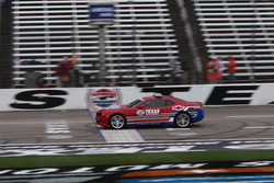 Enjoying a pace car ride at Texas Motor Speedway. Photo by David Dwyer.