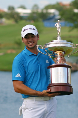 Jason Day wins the 2010 HP Byron Nelson Championship. Photo by George Walker for DFWsportsonline.com.
