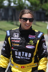 Simona de Sivestro at Texas Motor Speedway. Photo by David Dwyer for DFWsportsonline.com