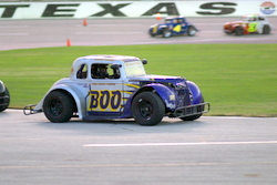 Buddy Goudy at the Summer Stampede racing series at Texas Motor Speedway. Photo by George Walker