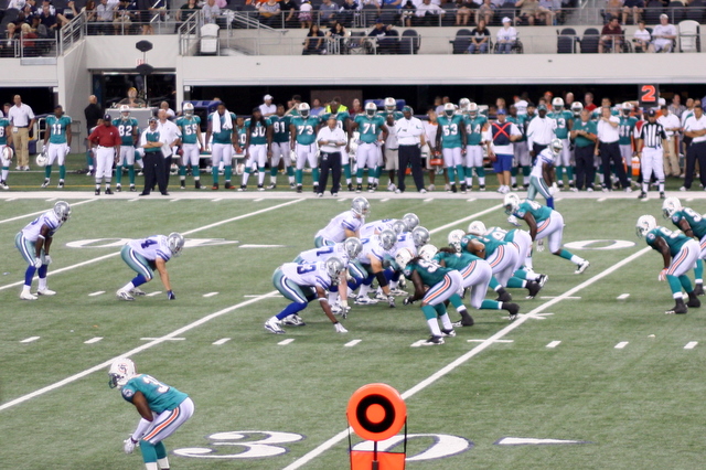 Dallas Cowboys defeat the Miami Dolphins to end the 2010 preseason. Photo by George Walker