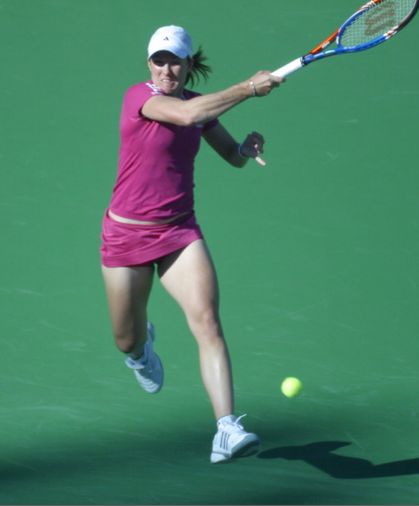 Justine Henin. Photo by George Walker