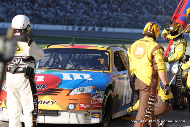 Kyle Busch is no stranger to NASCAR officials. Photo by George Walker for DFWsportsonline