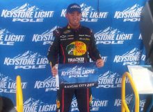 Austin Dillon wins pole for NASCAR truck race at Kansas. Photo by David Dwyer for DFWsportsonline