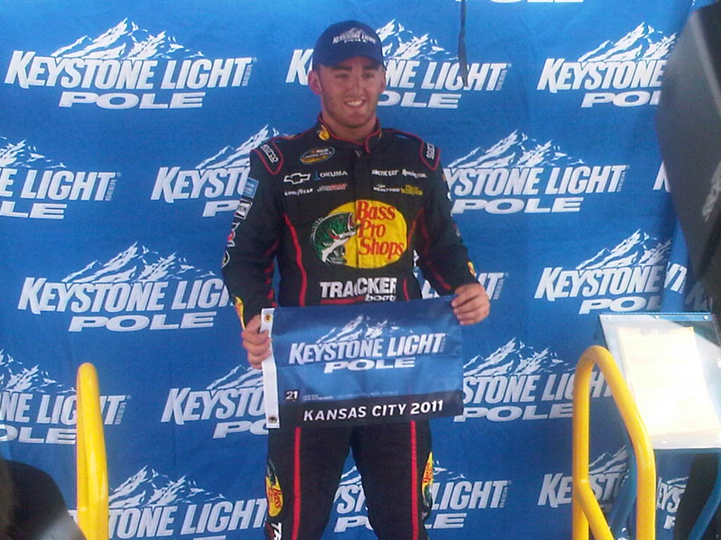 Austin Dillon wins pole for NASCAR truck race at Kansas. Photo by David Dwyer for DFWsportsonline