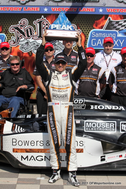 Alex Tagliani wins the pole at Texas Motor Speedway. Photo by George Walker for DFWsportsonline