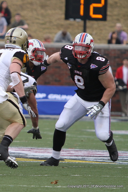 SMU defensive end Taylor Thompson. Photo by George Walker for DFWsportsonline