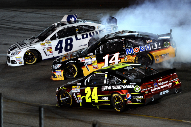 Jeff-Gordon-Tony-Stewart-Jimmie-Johnson-spin-2013