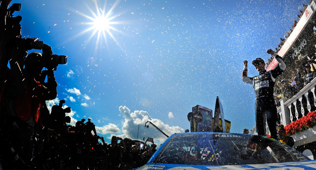 Kasey-Kahne-victory-lane-2-NASCAR-Sprint-Cup-Series-Pocono-GoBowling400